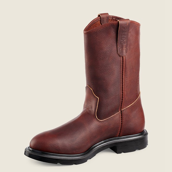 Red Wing Iş Botu Erkek - Supersole® - 11-Inch Soft Toe Pull-On - Bordo - 06CWFBODZ